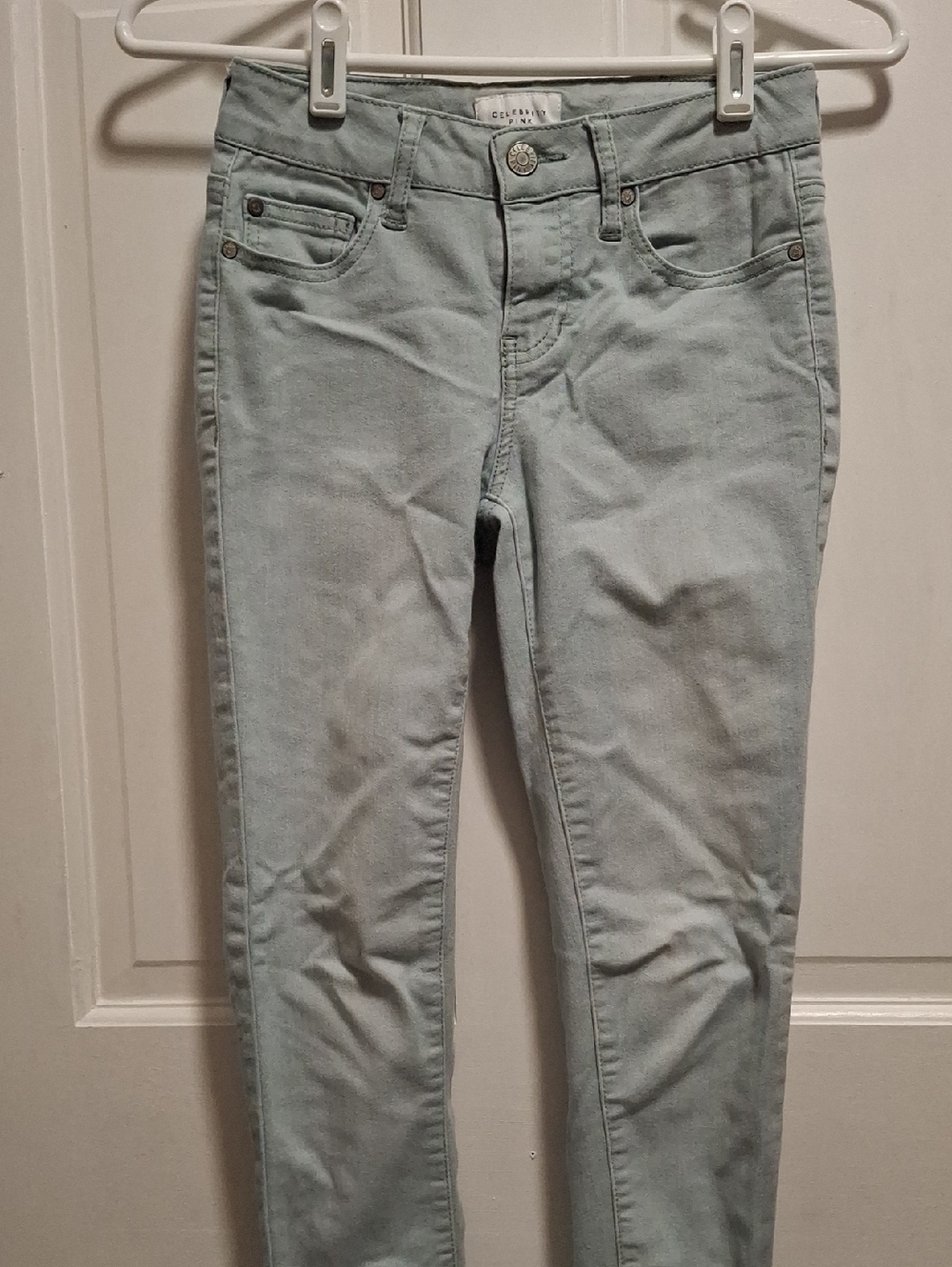 Celebrity Pink Light Blue Skinny Jeans Ladies Size 0/24